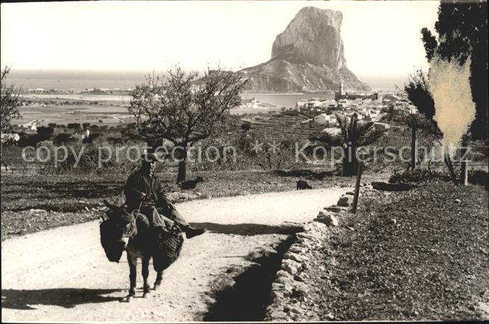 Alicante Penon de Ifach el monte, el pueblo