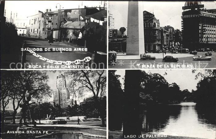 Spanien Plaza de la Republica Boca calle caminito, Avenida Santa Fe, lago