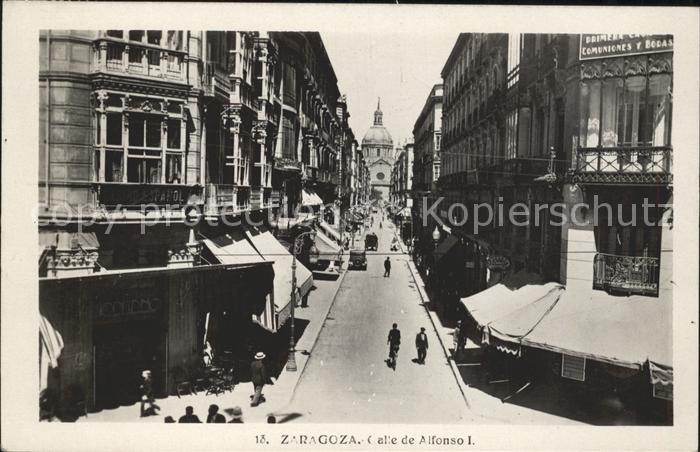 Zaragoza Saragossa Espana Calle de Alfonso I