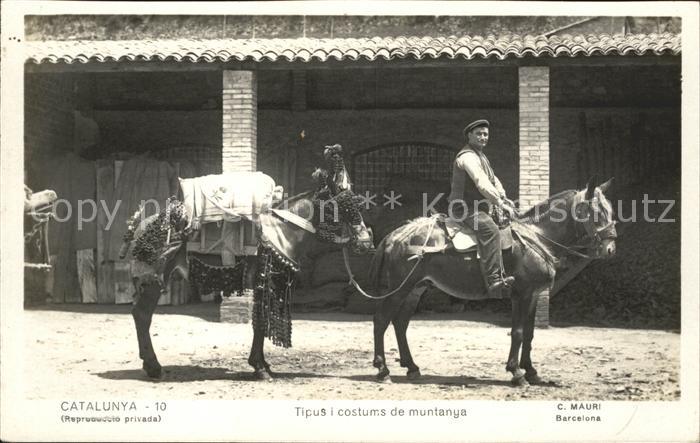 Cataluna Catalunya Tipus i costums de muntanya