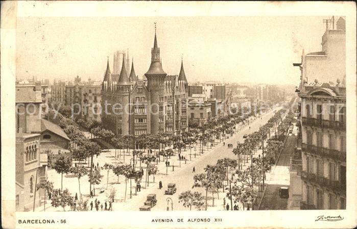 Barcelona Cataluna Avenida de Alfonso XIII