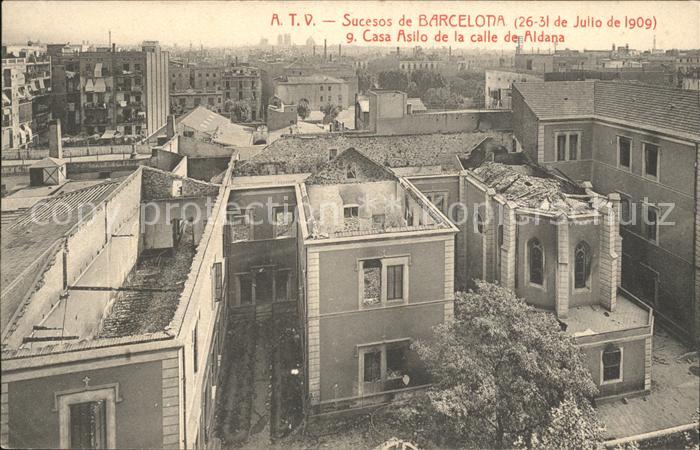 Barcelona Cataluna Casa Asilo de la calle de Aldana
