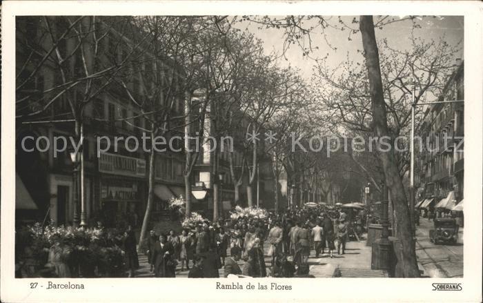 Barcelona Cataluna Rambla de las Flores