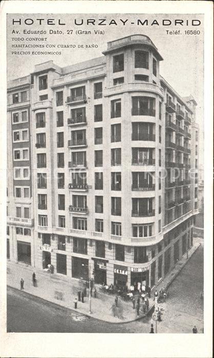 Madrid Spain Hotel Urzay