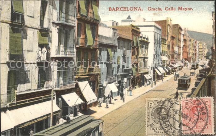 Barcelona Cataluna Gracia Calle Mayor