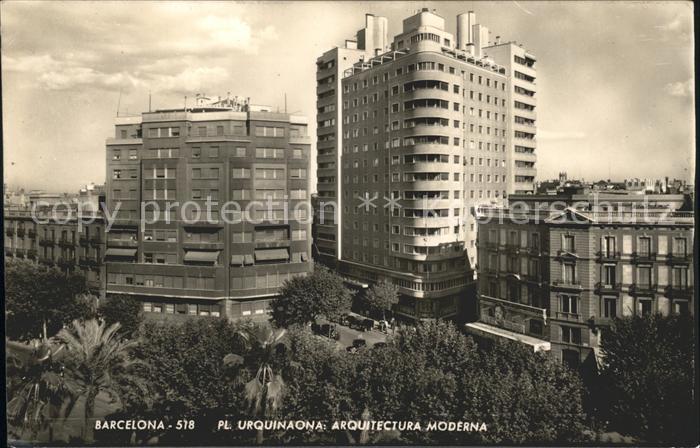Barcelona Cataluna Pl. Urquinaona Arquitectura moderna