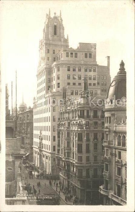 Madrid Spain El Edificio Telefonica