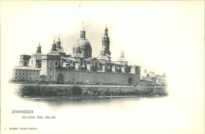 Verlag Hauser Y Menet Nr. 1 Zaragoza Iglesia del Pilar