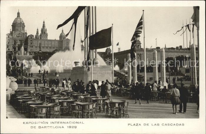 Exposicion Internacional Barcelona 1929 Plaza de las Cascadas