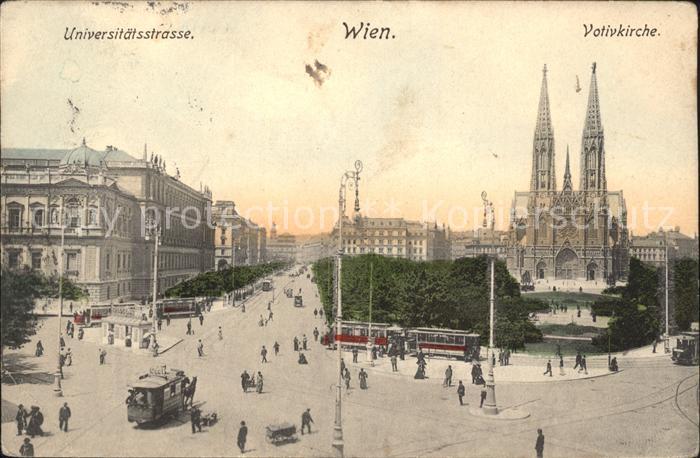 Strassenbahn Wien Universitaetsstrasse Votivkirche