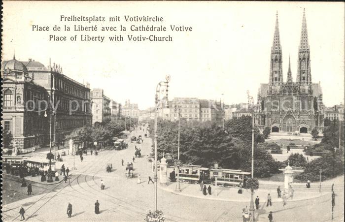 Strassenbahn Freiheitsplatz Votivkirche