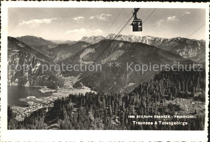 Seilbahn Ebensee-Feuerkogel Traunsee Totesgebirg