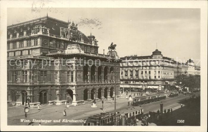 Strassenbahn Wien Staatsoper Kaerntnerring
