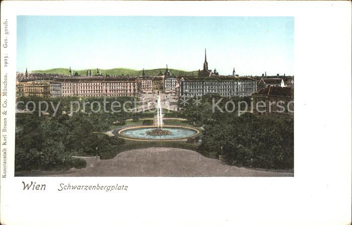Verlag Braun Nr. 1903 Wien Schwarzenbergplatz