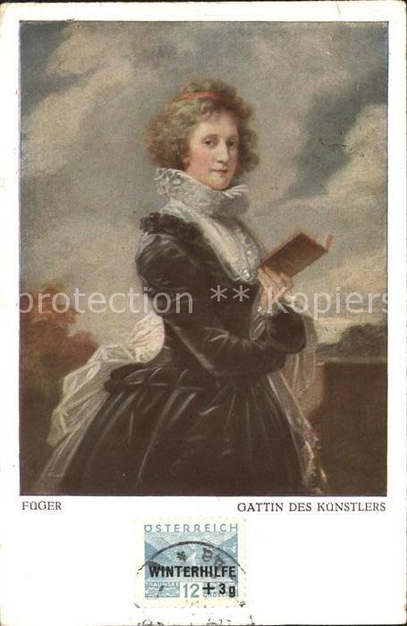 Kuenstlerkarte Heinrich Friedrich Fueger Gattin des Kuenstlers Nr. 539
