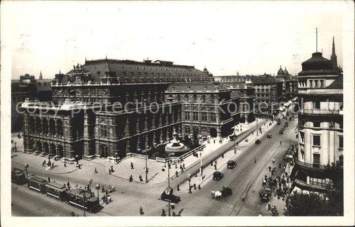 Opergebaeude Wien I. Staatsoper Strassebahn