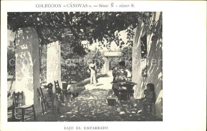 CANOVAS COLECCION Nr. 8 Serie N Bajo el Emparrado