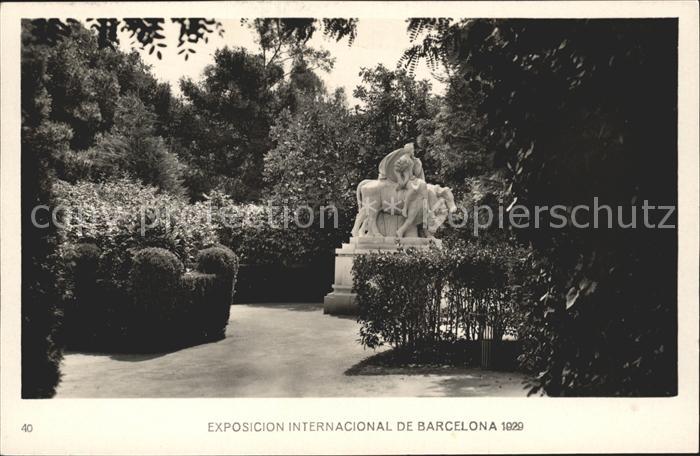 Exposicion Internacional Barcelona 1929 Rincon del Parque