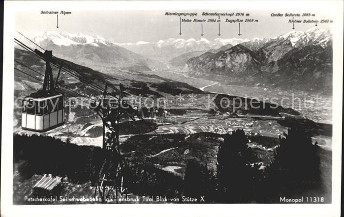 Seilbahn Patscherkofel Igls-Innsbruck Foto-Monopol-Nr. 11318