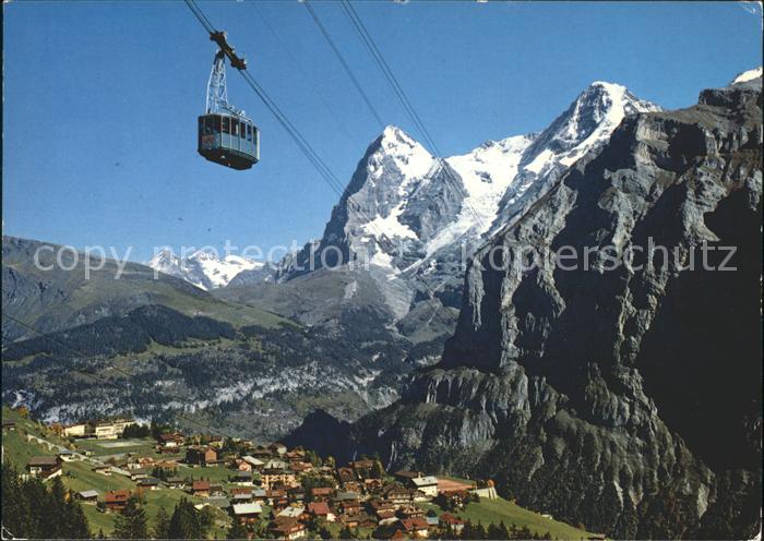 Seilbahn Schilthorn Muerren Eiger Moench