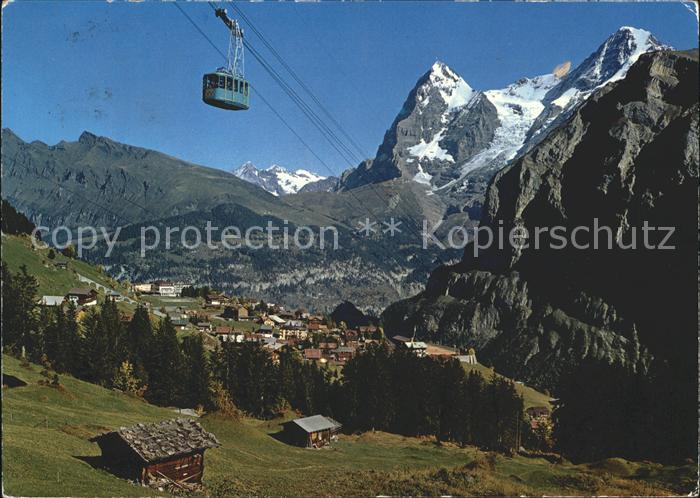 Seilbahn Schilthorn Muerren Eiger Moench