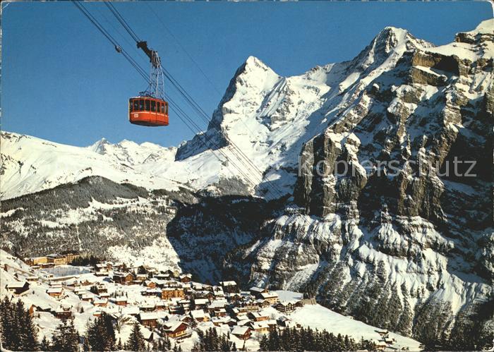 Seilbahn Schilthorn Muerren Eiger Moench