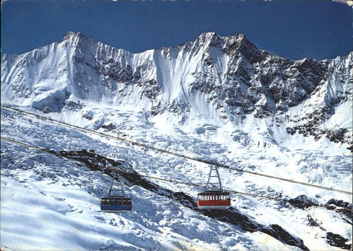 Seilbahn Saas-Fee Felskinn Taeschhorn Dom