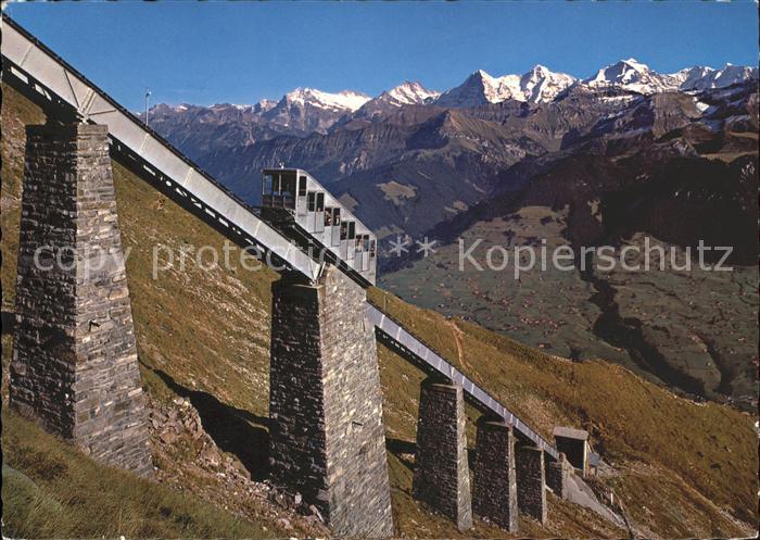Zahnradbahn Niesenbahn Hegernalpviadukt Wetterhorn Schreckhorn