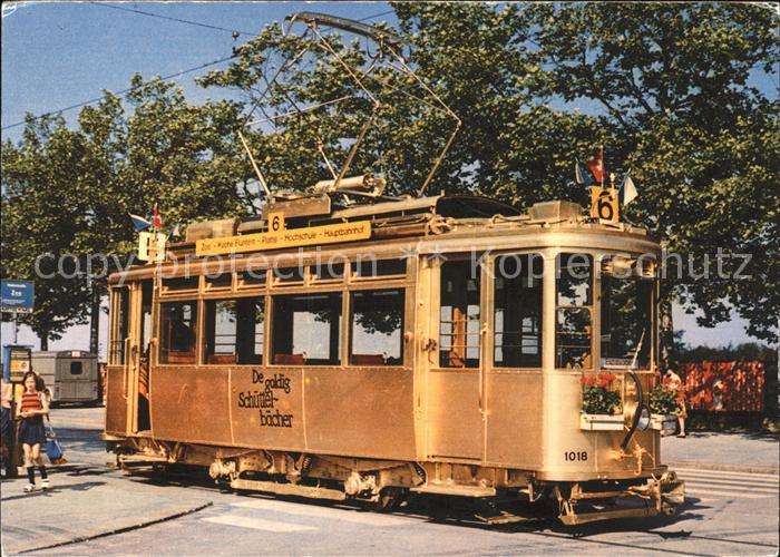 Strassenbahn Em goldige Saechsitram Verkehrsbetriebe Stadt Zuerich