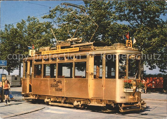Strassenbahn Em goldige Saechsitram Verkehrsbetriebe Stadt Zuerich