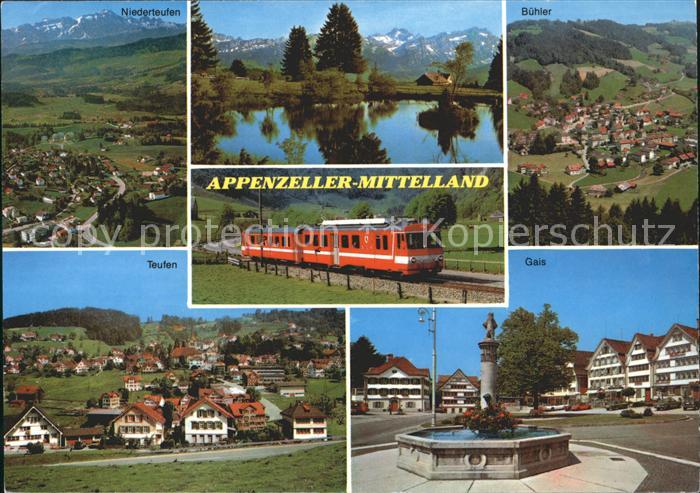 Zahnradbahn Appenzeller-Mittelland Gais Buehler Niederteufen