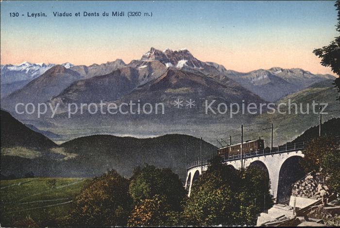 Viadukte Viaduc Leysin Dents du Midi