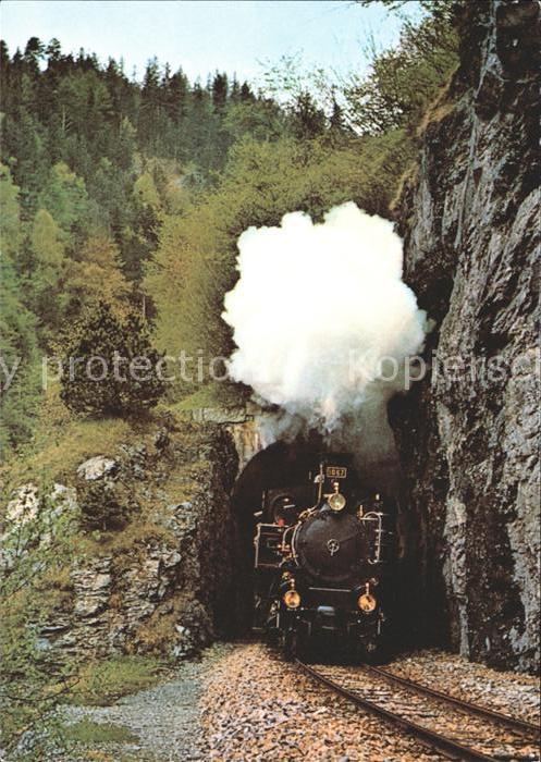 Lokomotive HG 3/3 1067 Kirchettunnel Ballenberg-Dampfbahn