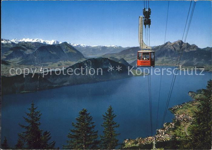 Seilbahn Weggis-Rigi Kaltbad Vierwaldstaettersee Buergenstock Stanserhorn
