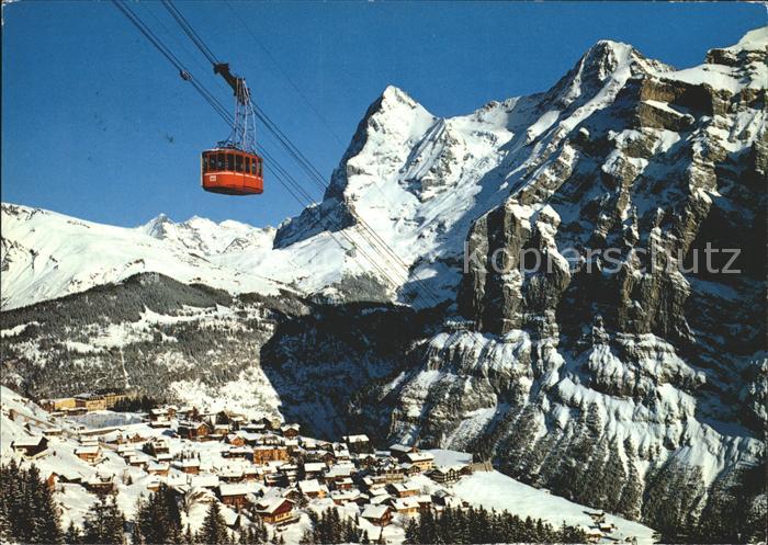 Seilbahn Schilthorn Muerren Eiger Moench