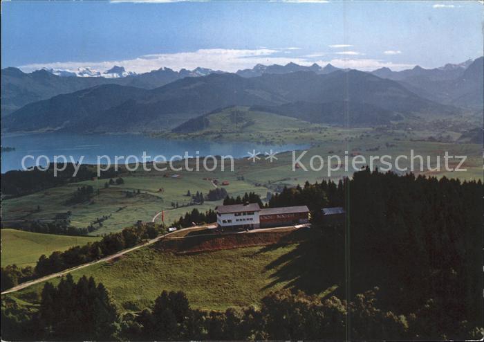 Sihlsee SZ Blick vom Etzel Berghaus Fliegeraufnahm