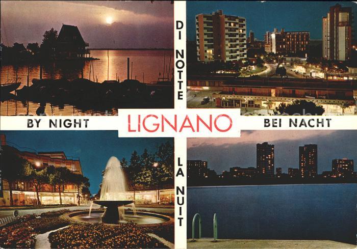 Lignano Teilansichten bei Nacht