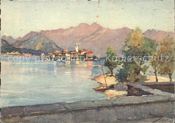 Lago Maggiore Isola dei Pescatori vista dall Isola Bella