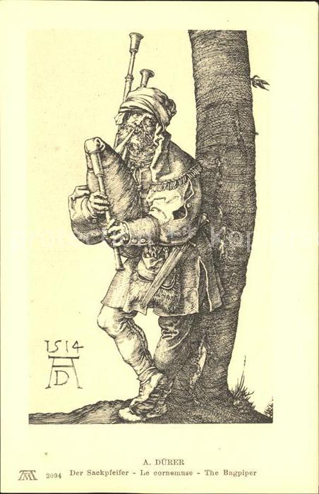 Duerer Albrecht Nuernberg Der Sackpfeifer Nr. 2094 F.A.-Ackermann's-Verlag