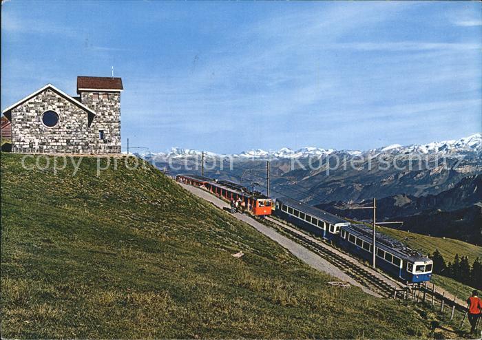 Zahnradbahn Arth- und Vitznau-Rigi-Bahn Rigi-Kulm Bergkapelle