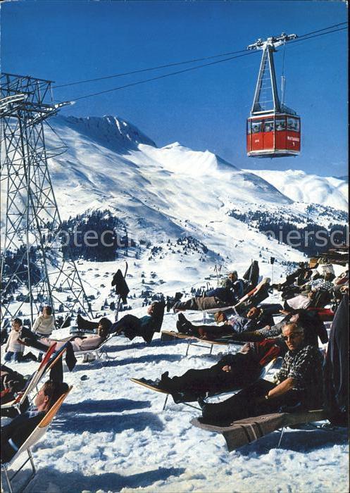 Seilbahn Lenzerheide-Valbella Mittelstation Parpaner Rothorn-Gipfelstation
