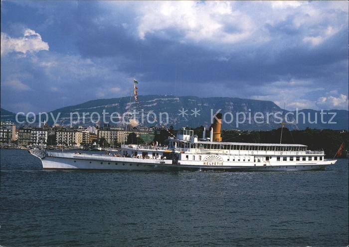 Dampfer Binnenschifffahrt Helvetie Lac Leman Geneve