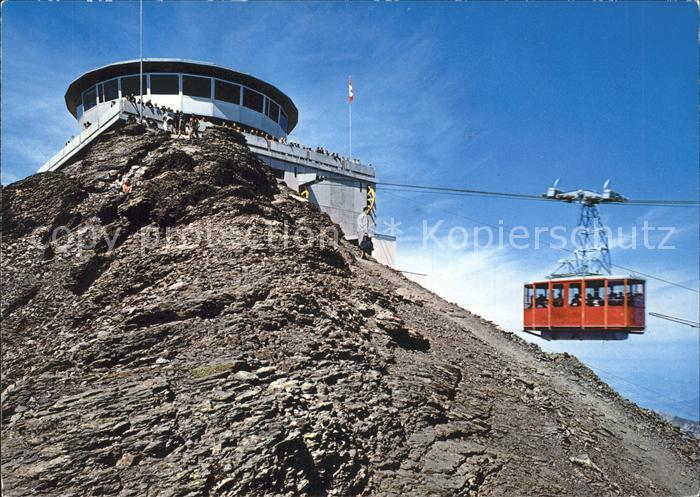 Seilbahn Muerren Schilthorn Gipfelstation Restaurant Aussichtsterrasse