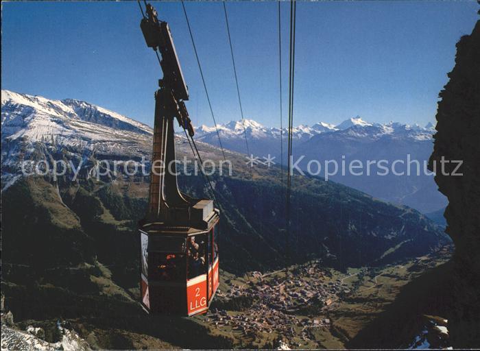 Seilbahn Leukerbad-Gemmi Mischabel Weisshorn Mat