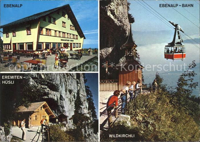 Seilbahn Ebenalp Wildkirchli Eremiten-Hüsli