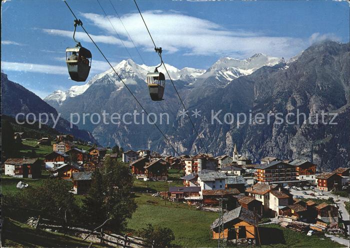 Seilbahn Graechen-Hannigalp Weisshorn Bishorn Barrhoerner