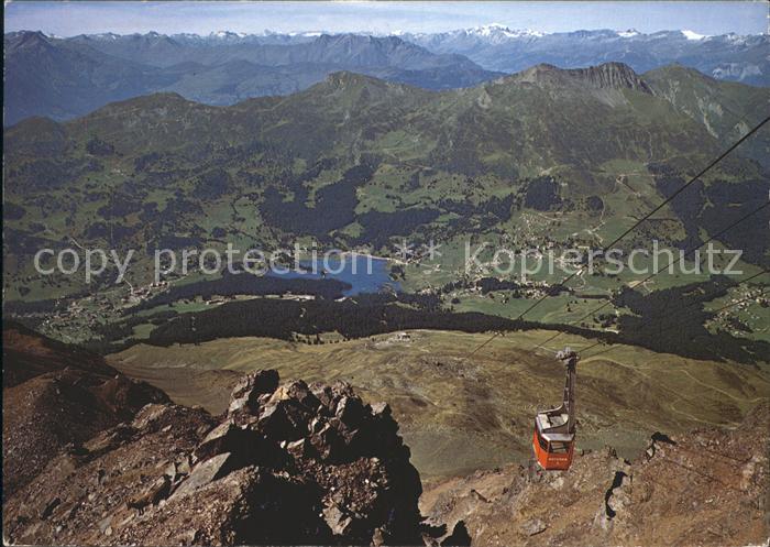Seilbahn Rothorngipfel Lenzerheide Heidsee Valbella P. Scalottas