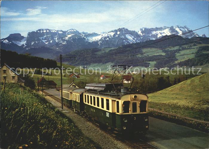 Eisenbahn St. Gallen-Gais-Appenzell-Altstaetten-Bahn Bogarten Marwees