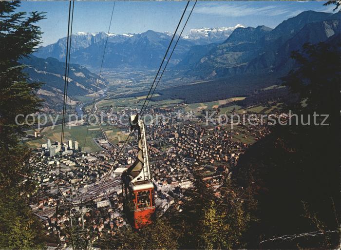 Seilbahn Brambrüesch Chur Rheintal Falknis Piz V