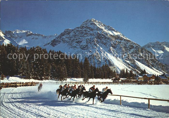 Pferdesport Pferderennen Reitsport Obersee Arosa